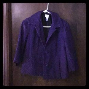 Never worn. Chico’s cropped blazer jacket